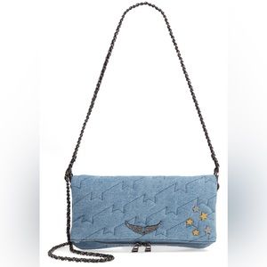 Zadig & Voltaire Rocky Quilted Denim Purse